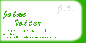 jolan volter business card